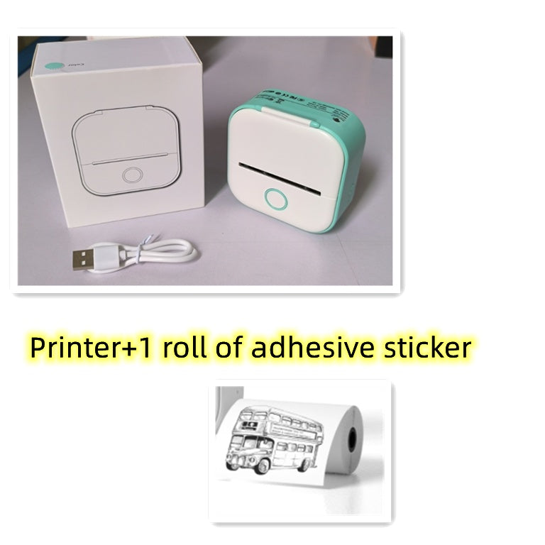 Portable Mini Thermal Label Printer Bluetooth-compatible Mini Label Printer Price Tag